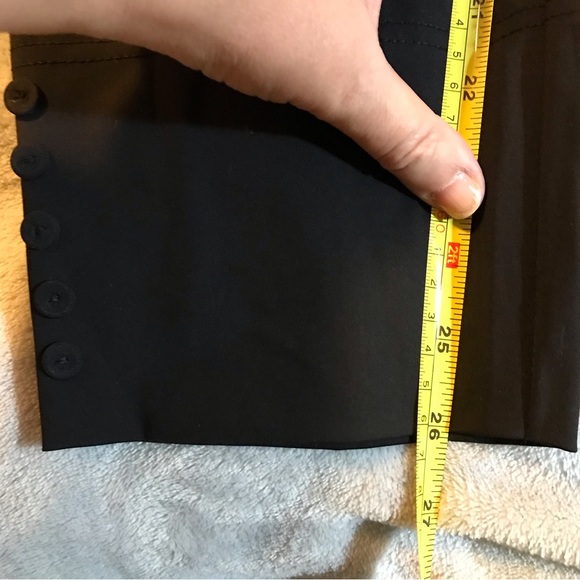 Yushi black pants XL Kozzy PK101 buttons on legs Lagenlook NWT boutique - Picture 8 of 10